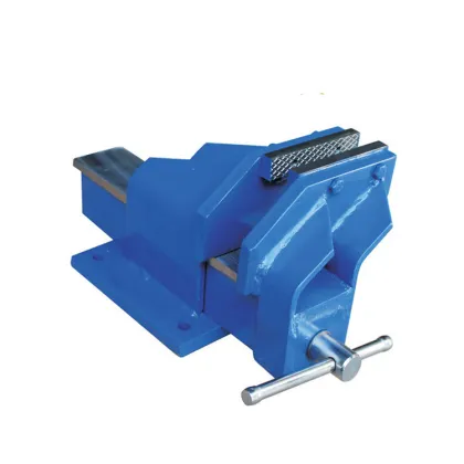 D1-VFF4 Fabricated Engineer Vise: Offset with Fixed Base Bench Vises