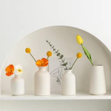 Creative Minimalist Stoneware Vases for Home Decoration - Ceramic & Porcelain Vases