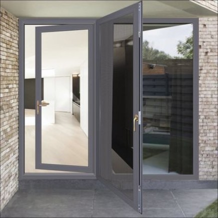 Wholesale aluminum alloy swing door with window screen