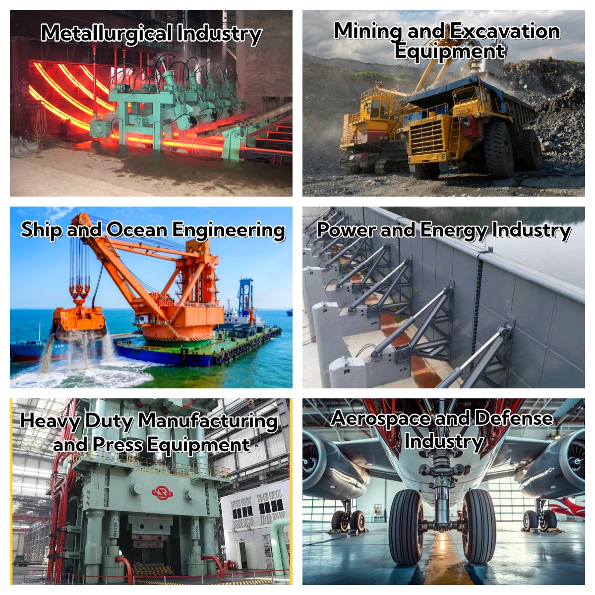 Application scenarios of hydraulic cylinders