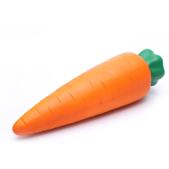 Custom Color Size Jumbo Carrot Stress Relief PU Bread Toy