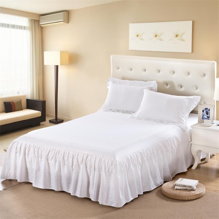 Warehouse solid color pleat bed skirt set