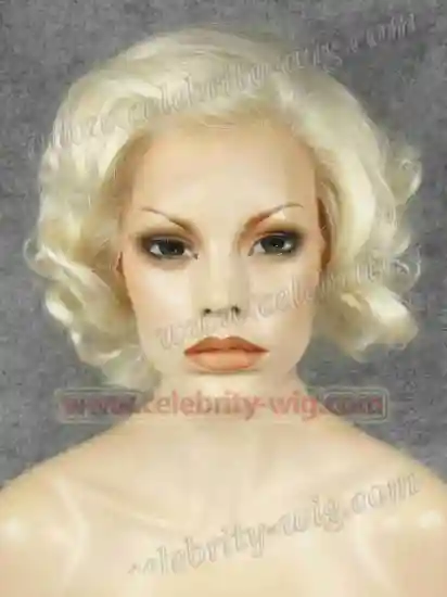 Light Blonde Extra Long Straight Marilyn Monroe Synthetic Lace Front Wig