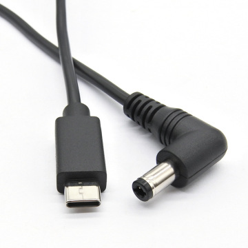 USB Tip C Erkek ila Sağ Açılı DC Şarj Kablosu