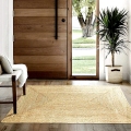 수제 Raffia Straw Carpet Floor Rug Door Mat