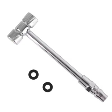 Quick Air Nozzle: Dual-Use Car Tire Pump for Inflatable Tubes and Heads