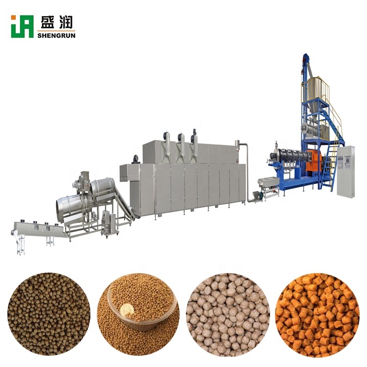 Full Automatic Large Capacity Twin Screw Fish Feed Extrusion Production Line