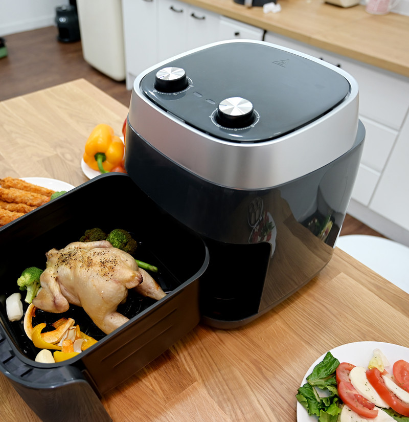 5501-4 White 1800W 5.8L Digital Air Fryer