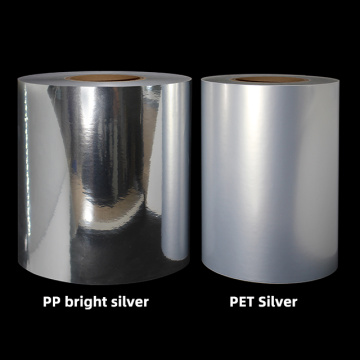 BOPP Silver For Stickers Polypropylene Film Rolls