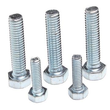 Hot Dip Galvanized Steel Hexagon Head Bolts Screws & Nails-DIN Standard Plain Finish Hex Bolt