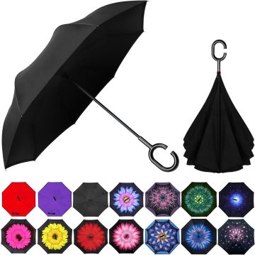 Stratus Reversible Inverted Umbrella with PTFE Membrane and C-Type Handle