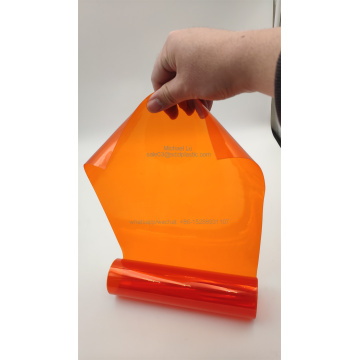Hojas de PVC de grado farmacéutico de naranja para productos sensibles a la luz