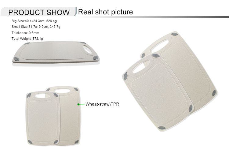 Tabla de cortar de paja de trigo Tabla de cortar ecológica
