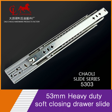 53mm Heavy duty soft close slide