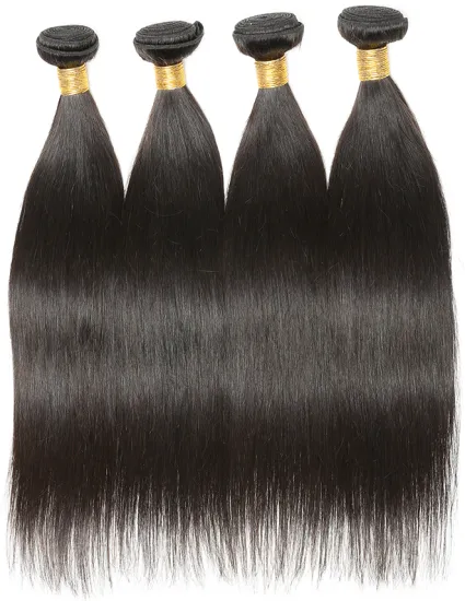 Uniky Peruvian virgin human hair bundles with lace closure, Unprocessed 100 cuticle aligned raw virgin hair weave