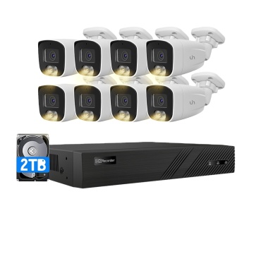 Factory Price 5MP Analog Camera Kit XVR3108-G3/HDB-B615VUS 4-IN-1 Coaxial ColorVu Fixed Bullet CCTV Security System