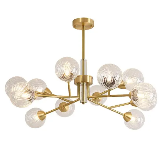 INSHINE White Bulb With Brass Pendant Light