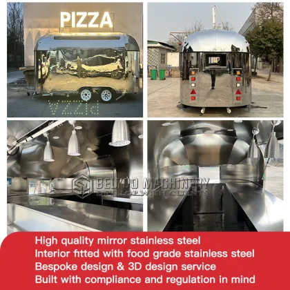 Stylish Food Trailer: Gourmet Burgers & Craft Beverages for Foodies