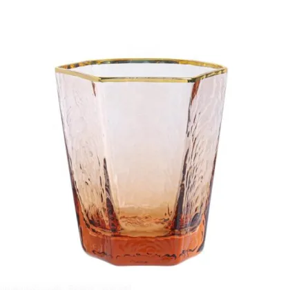 custom Orange water wine glass drinking glasses set