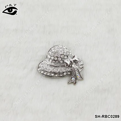 Rhinestones hat brooch, brooch korea