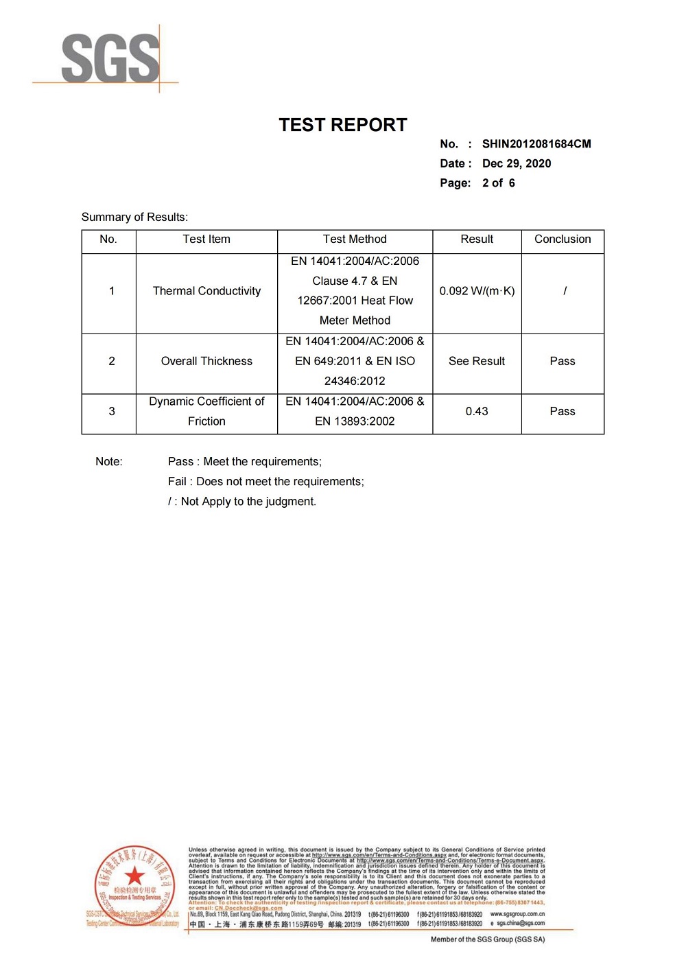 Dynamic Coefficient Of Friction Test Report_01