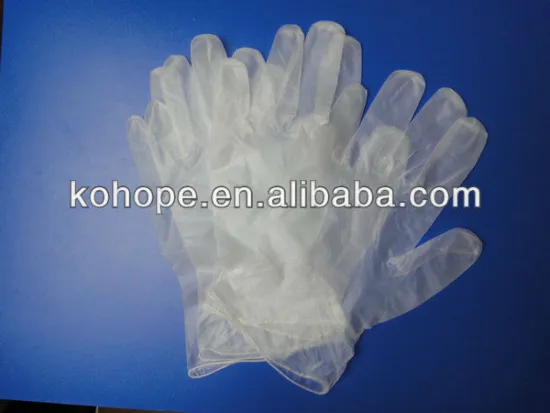 disposable PVC gloves