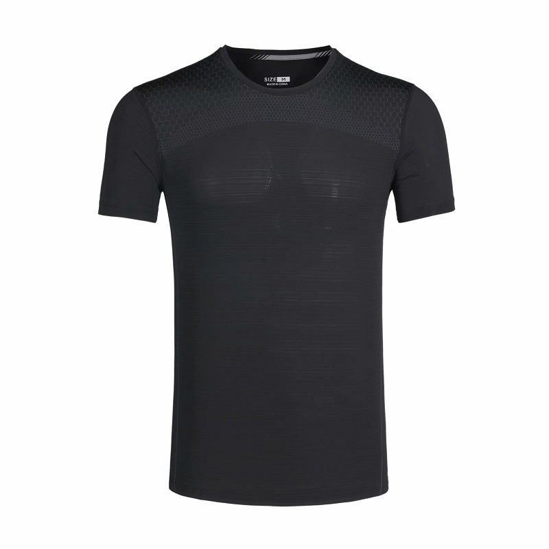 Men Short Sleeve Running Training Tights T Shirt