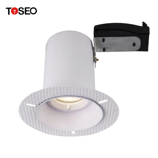 TOSEO Waterproof Anti-Glare Fireproof Recessed LED Downlight Frame: IP65 Certified and Trimless Design