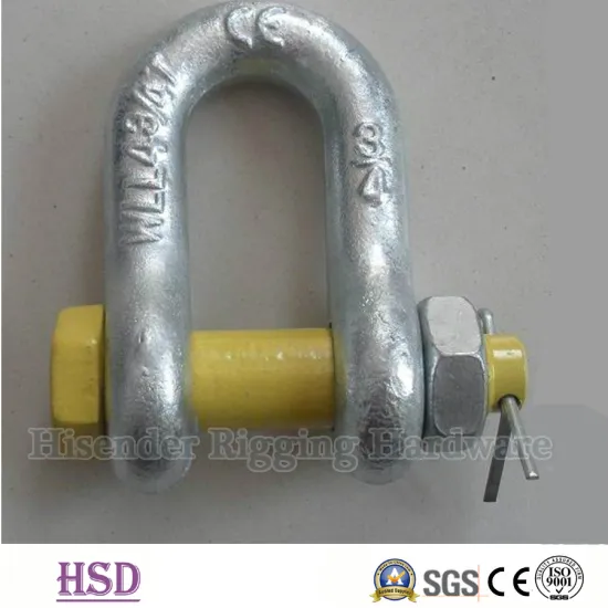 Us Type Drop Forged G2150 Chain Shackle of Rigging Hardware
