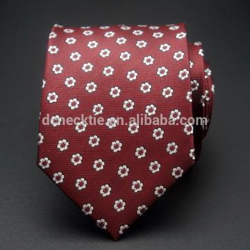 red floral ties 100% silk