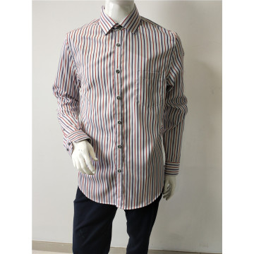 Mens Stripe Long Sleeve Shirt