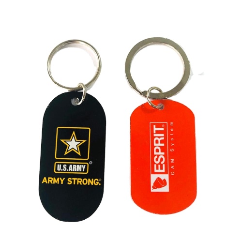 Custom Bulk Cheap Keychain Necklaces Army Dog Tag