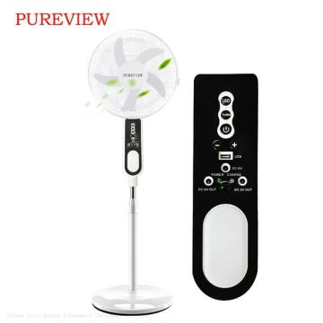 Solar Fan with Remote Charging, Maintenance-Free Battery, and Brushless Motor