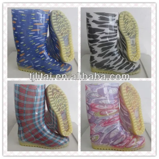 New waterproof factory price 40CM black pvc rain boot, workwear boots, slip on work boots