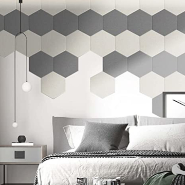 Ses geçirmez evcil hayvan akustik tahta Altıgen şekli keçe panelleri