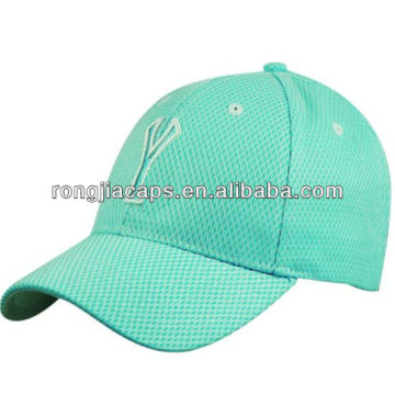 6 Panel Mesh Fashion Embroidery Cap,Sandwich Bill Sports Hat