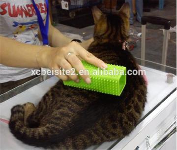 CY064 Pet Comb Mucous Wool Implement Silicone Brush Cat and Dog Fur Cleaner Pets Hair Comb