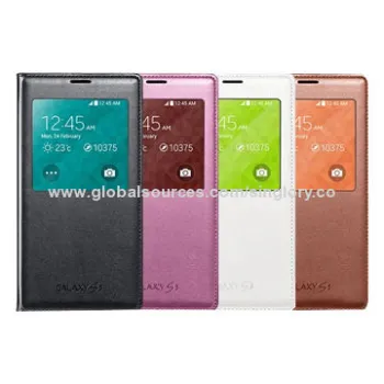 Original Leather Mobile Phone Cases for Samsung Galaxy S5/V, Durable and Beautiful