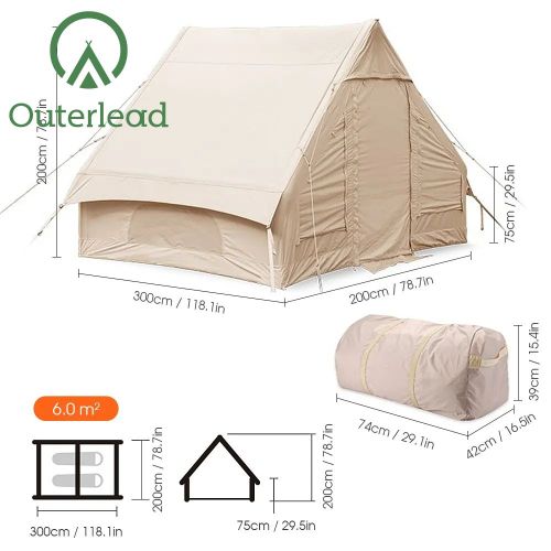 inflatable party tent Outerlead 10 Person Waterproof House Inflatable Tent Supplier