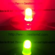 Cátodo común de LED rojo y amarillo-verde de 5 mm difuso