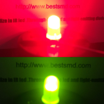 5mm Red & Yellow-green LED Common Cathode Diffused