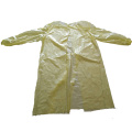 Robes en plastique jetables jaunes avec certificat FDA