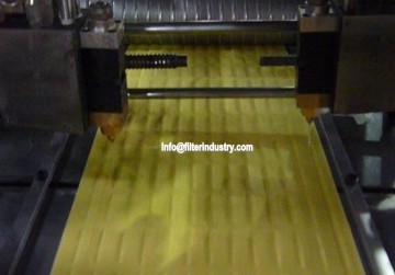 Trapezoid Car Air Filter Pleating Machine and gluing machine