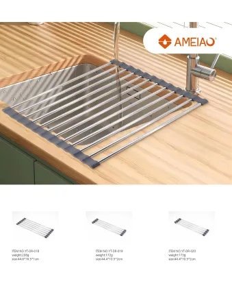 Meiao Kitchen Roll-up Dish Drying Rack