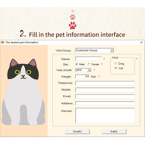 Bio quantum resonance magnetic analyzer dog & cat