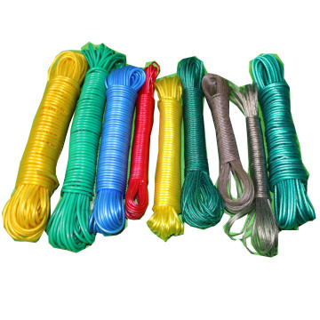 Colorful and Durable PVC Clothes Line Rope with Metal Steel Core