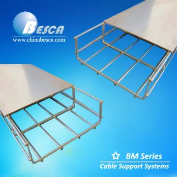 Electro Galvanized Wire Mesh Type Cable Tray With Cover