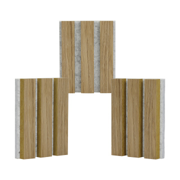 Bankiet Hall Decoration SoundProof 3D Wood Wall Panel