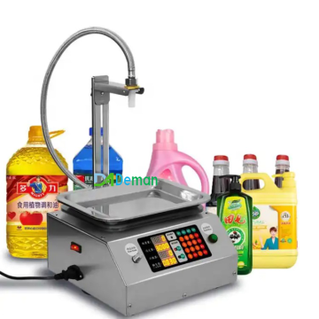 Großer Durchfluss -Wiegen -Typ Vollautomatischer quantitativer Flüssigkeitsfüllmaschine für Händewaschmittel