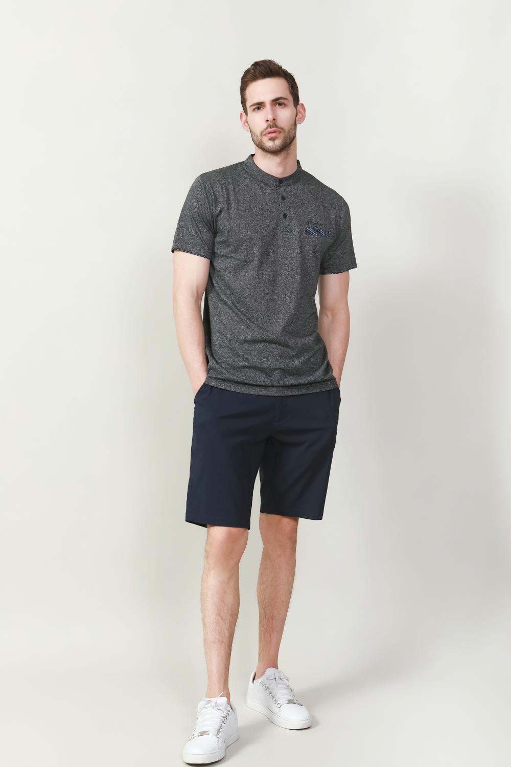 Men's melange polo golfer